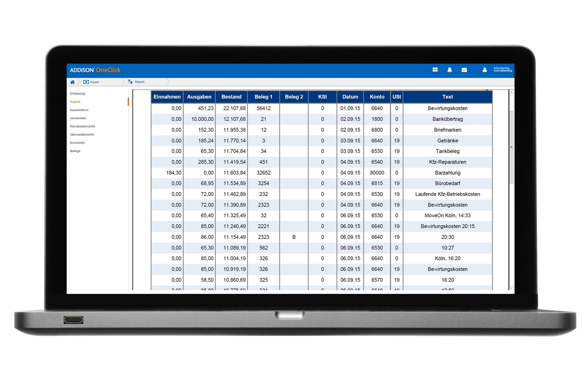 Steuerkanzlei Brem - Addison OneClick Kasse